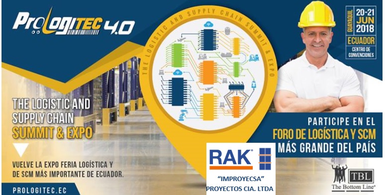 RAK ECUADOR Distribuidor de Mecalux Estubo presente en Prologitec 2019
